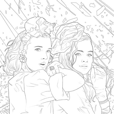 stranger things ausmalbilder max|93 Stranger Things Coloring Pages